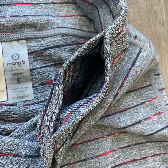 Mono B grey striped workout leggings - Picture 4 of 5